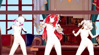 Genshin Impact:【MMD】EVERGLOW - Adios (Nilou, Ayaka, Barbara)