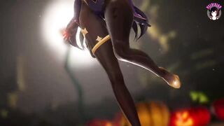 Genshin Impact - Mona Masturbates With Dildo (3D HENTAI)