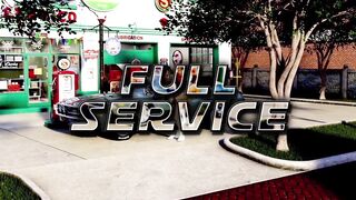 Big dick futanari babe fucking big tits babes at a gas station in a fantasy 3d animation