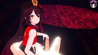Genshin Impact - Hu Tao - Handjob + Blowjob (3D HENTAI)