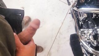 Dick Flashing my neighbors reving harley davidson to get there attention