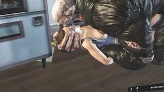 Nemesis Resident evil 4 remake fucks hard