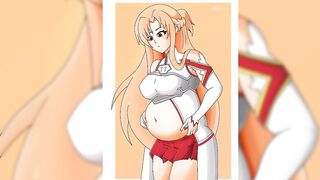 A year of stuffed bellies and busty girls