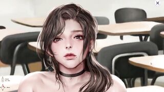 【Wish Paradise High】sex with beautiful Asian girl Hina gameplay