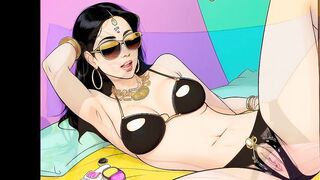 Beautiful Illustrated Ladies of India