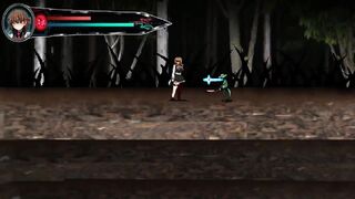 Blonde lady having sex in D eyes new hentai game video