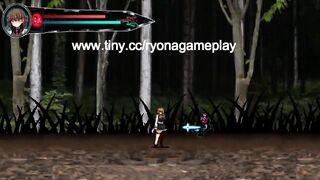 Blonde lady having sex in D eyes new hentai game video