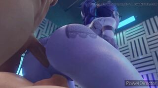 By IceDev (girl moans intensely from double penetration)