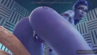 By IceDev (girl moans intensely from double penetration)
