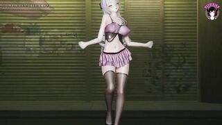 Sexy Dance + Cowgirl Sex (3D HENTAI)