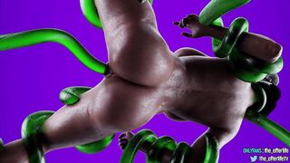Street Fighter Chun-Li Squirts Tentacle Gangbang