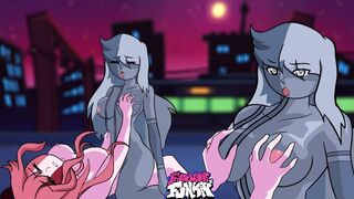 Friday Night Funkin Animación Ruv MOM (Rschvania) y Sarvente Tocandose sus Tetas y Culos