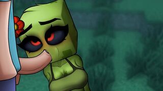 Minecraft Hentai Horny Craft - Part 8 - Creeper Blowjob By LoveSkySan69