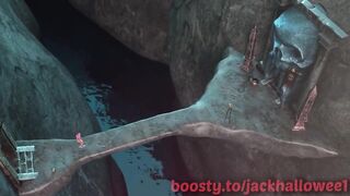 Scary monster fucks a hot girl