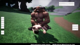 Feign - Furry minotaur sex on weight