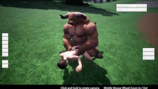 Feign - Furry minotaur sex on weight