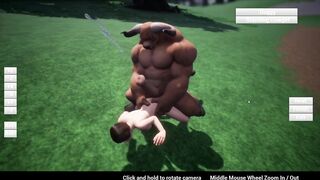 Feign - Furry minotaur sex on weight