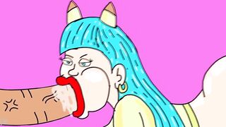 Big Ass with Pikachu Cosplay is fucked by Big Cock - Cartoon