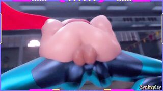 Samus Aran fucks big dick Super girl Deep pussy