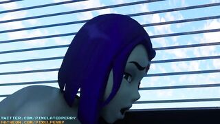 Raven Pounds Starfire With Her Futanari Cock Female Version