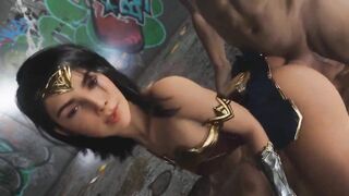 Wonder Woman Double Penetration (Animation With Sound)