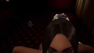 POV Ebony Stripper Gives You a Little Tease - 3D Animation