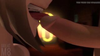 Himiko and Midoriya Facialed