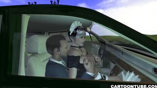 Busty 3D Maid Gets Fingered and Fucked