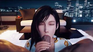 Tifa Lockhart Blowjob & Facial