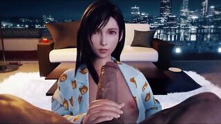 Tifa Lockhart Blowjob & Facial