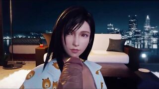 Tifa Lockhart Blowjob & Facial