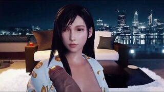 Tifa Lockhart Blowjob & Facial