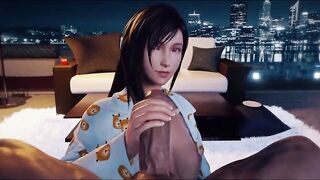 Tifa Lockhart Blowjob & Facial