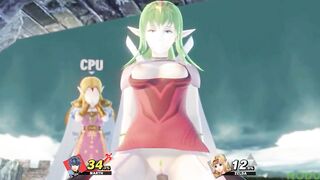 Fire Emblem Tiki rides Marth 3D