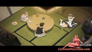 Maid Fingers Her Pussy In A Japanese Anime