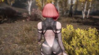 Skyrim: Hot Hunter Tanya - Big Tits Solo