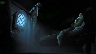 Jaina Proudmoore enjoys Thrall's big orc cock by Zmsfm