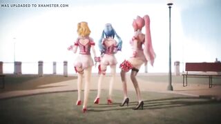 MMD Miku Luka Rin Nurses