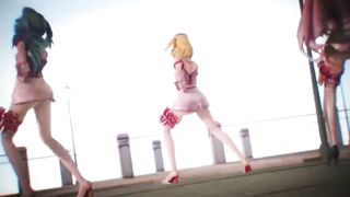 MMD Miku Luka Rin Nurses