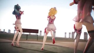 MMD Miku Luka Rin Nurses