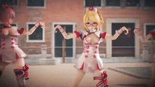 MMD Miku Luka Rin Nurses