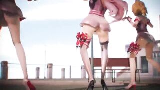 MMD Miku Luka Rin Nurses