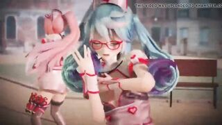 MMD Miku Luka Rin Nurses