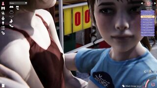 Honey select – two friends before volleyball lesson – lesbian