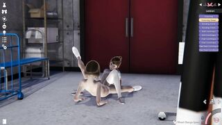 Honey select – two friends before volleyball lesson – lesbian