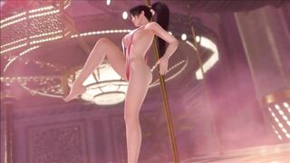 Dead or alive momiji poledance