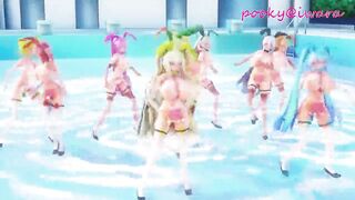 MMD - Vocaloid - One, Two, Three