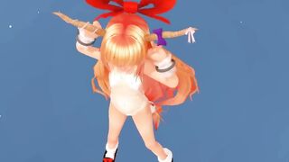 Oni Girl from Touho does a dance.