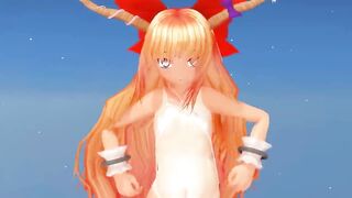 Oni Girl from Touho does a dance.