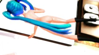 MMD Blue Hair Cutie Sweet Tits & Ass Yummy Pussy POV GV00188